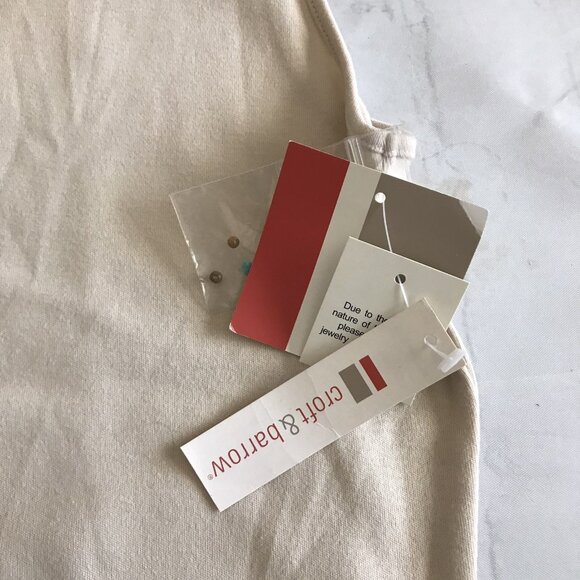 Croft And Barrow Tank Top Beaded V Neck Size Small Boho Western - Picture 5 of 9